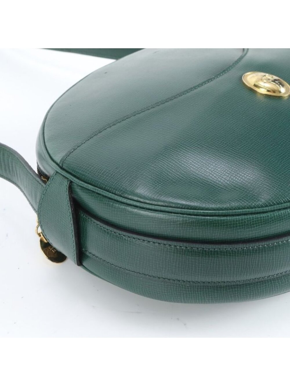 ★SOLD★ Dior Vintage Green Leather Shoulder Bag Crossbody Rem - Picture 6 of 9